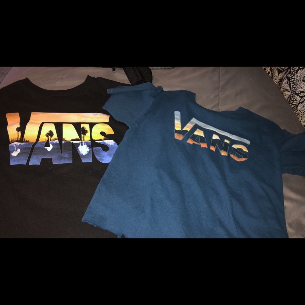 Vans cropped tees